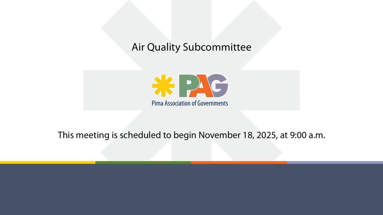 PAG Air Quality Subcommittee Meeting - November 18, 2025, 9:00 a.m.