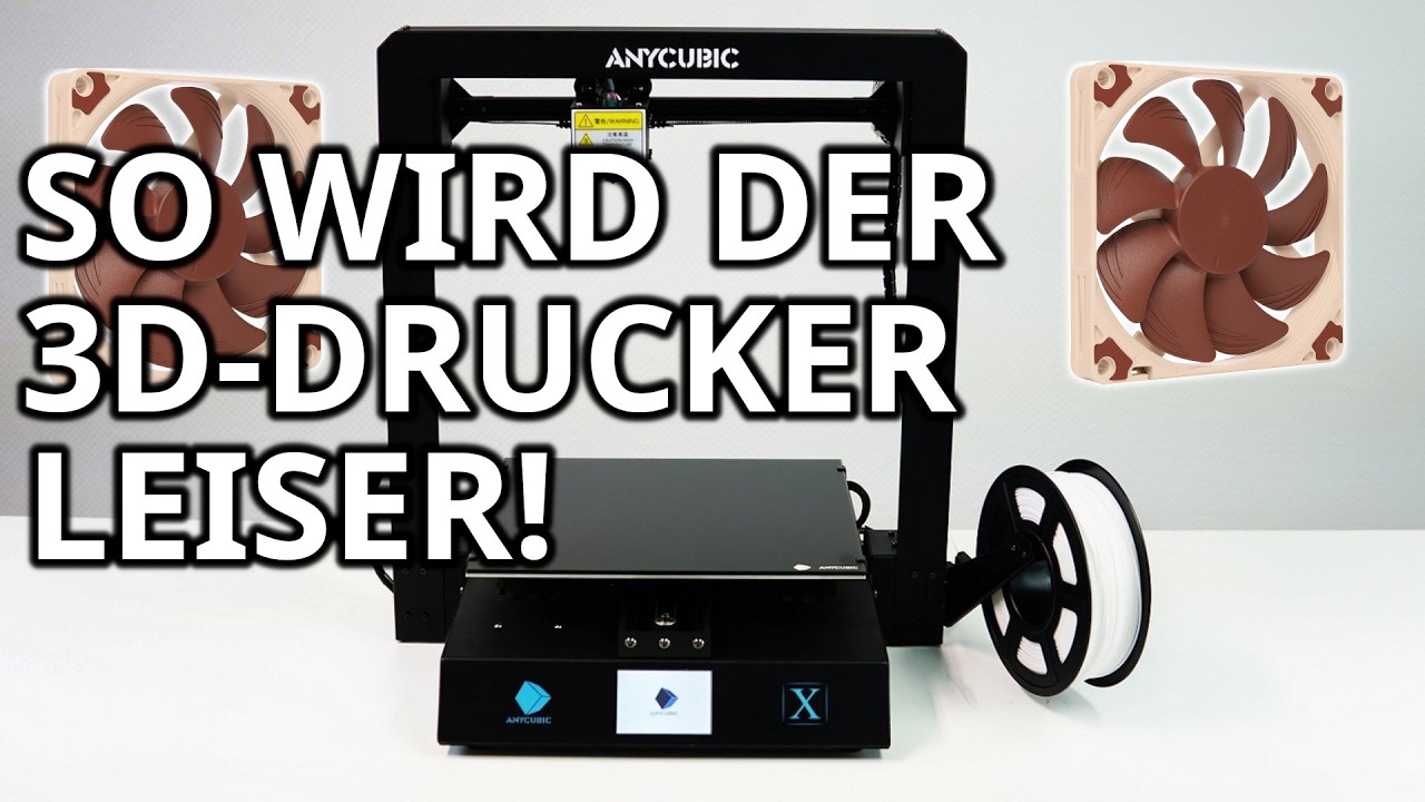 Anleitung zum leisen 3D-Drucker: Lüfter des Netzteils wechseln! Anycubic Mega X