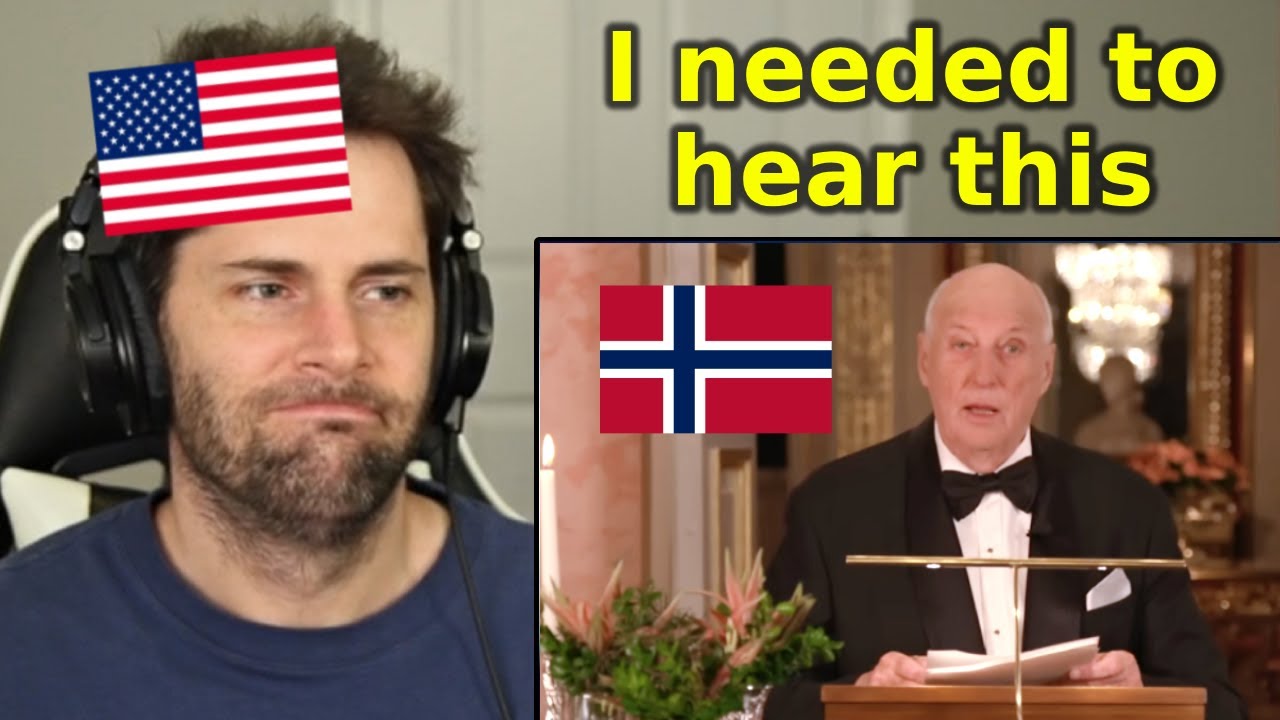 American Reacts to King Harald V's New Years Speech (Kongens nytt&aring;rstale 2025)