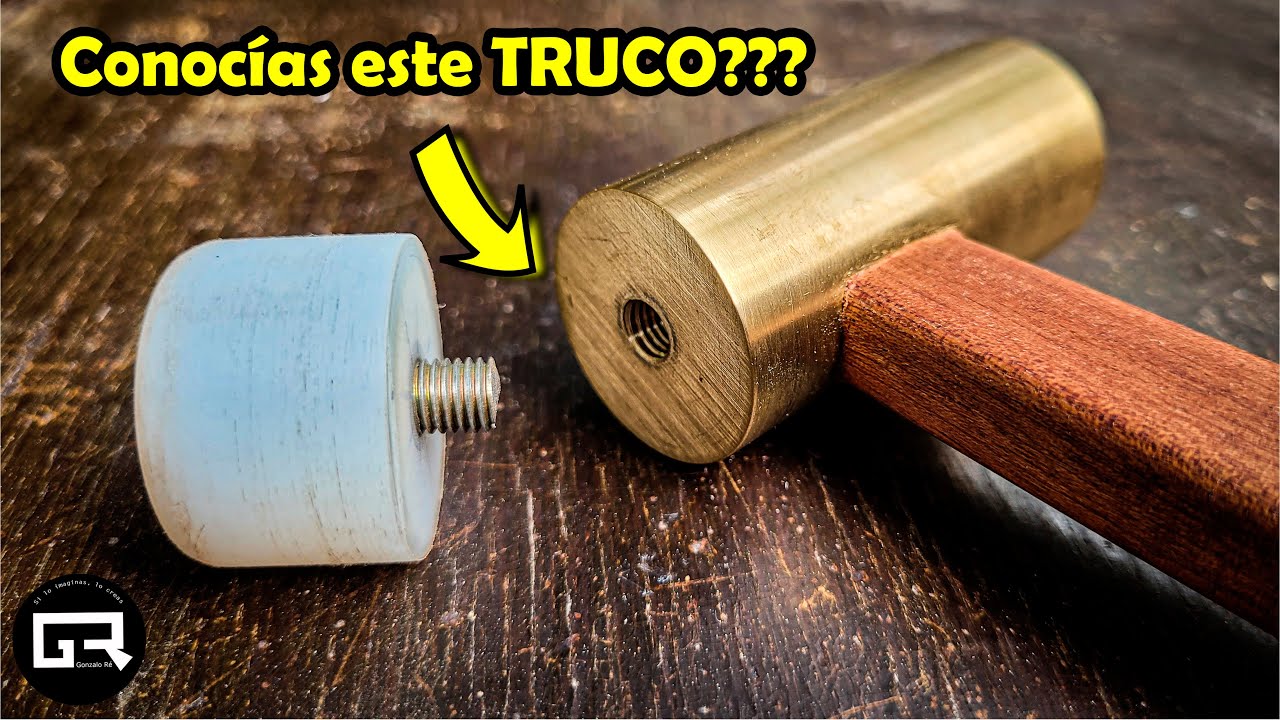 COMO Hacer un MARTILLO JAPONES DE BRONCE | JAPANESE WOODWORKING HAMMER