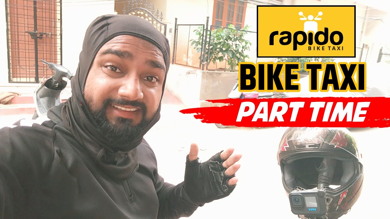 Part Time Job Income🤑 Rapido Bike Taxi Hyderabad || Indian Rider Azaad