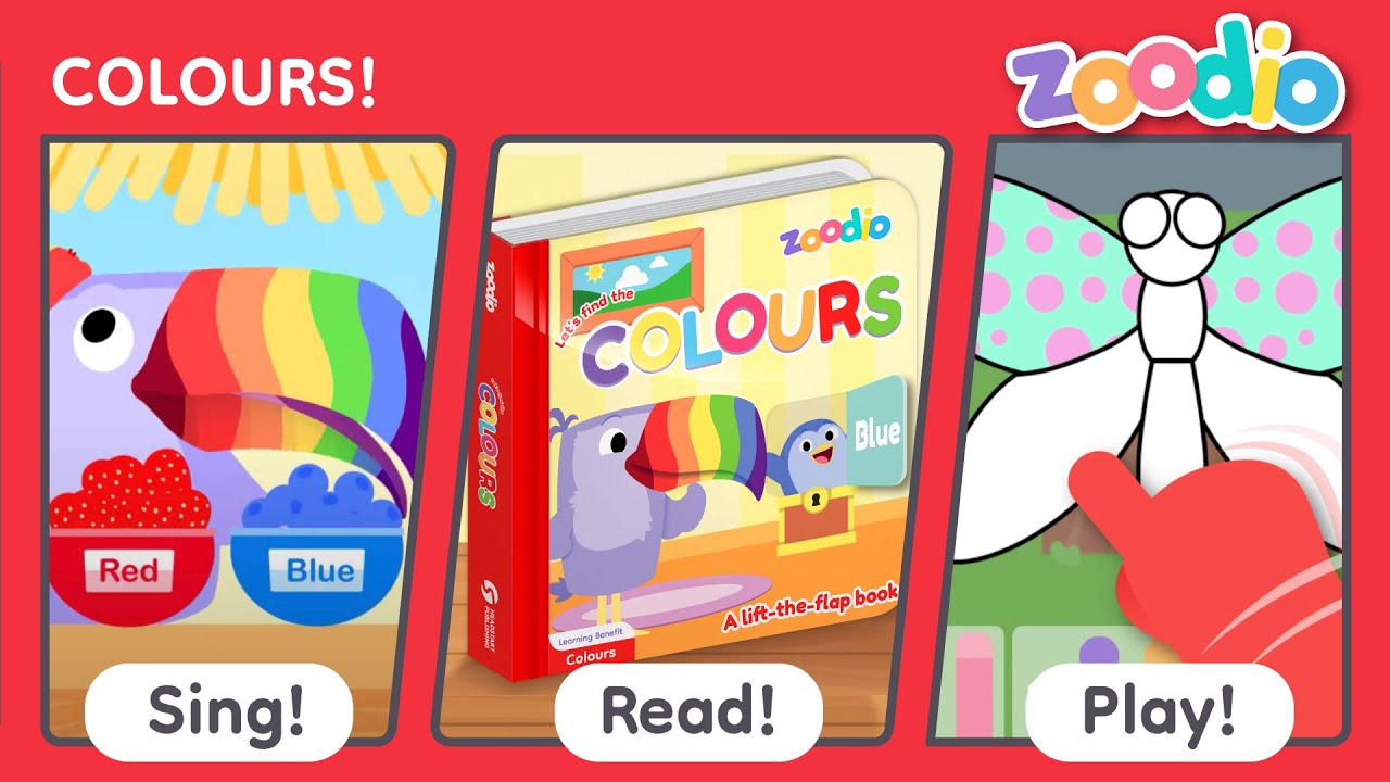 Sing Read Play | Colours | Fun Colour Mixing Music, Stories, and Games for Kids