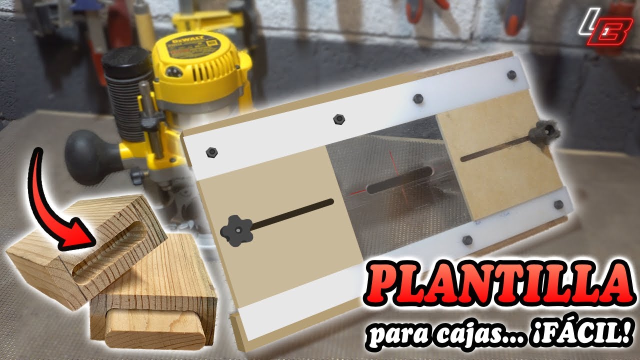 🧩Cómo hacer plantilla para CAJAS/mortajas de ESPIGAS flotantes 🪑 || Carpintería