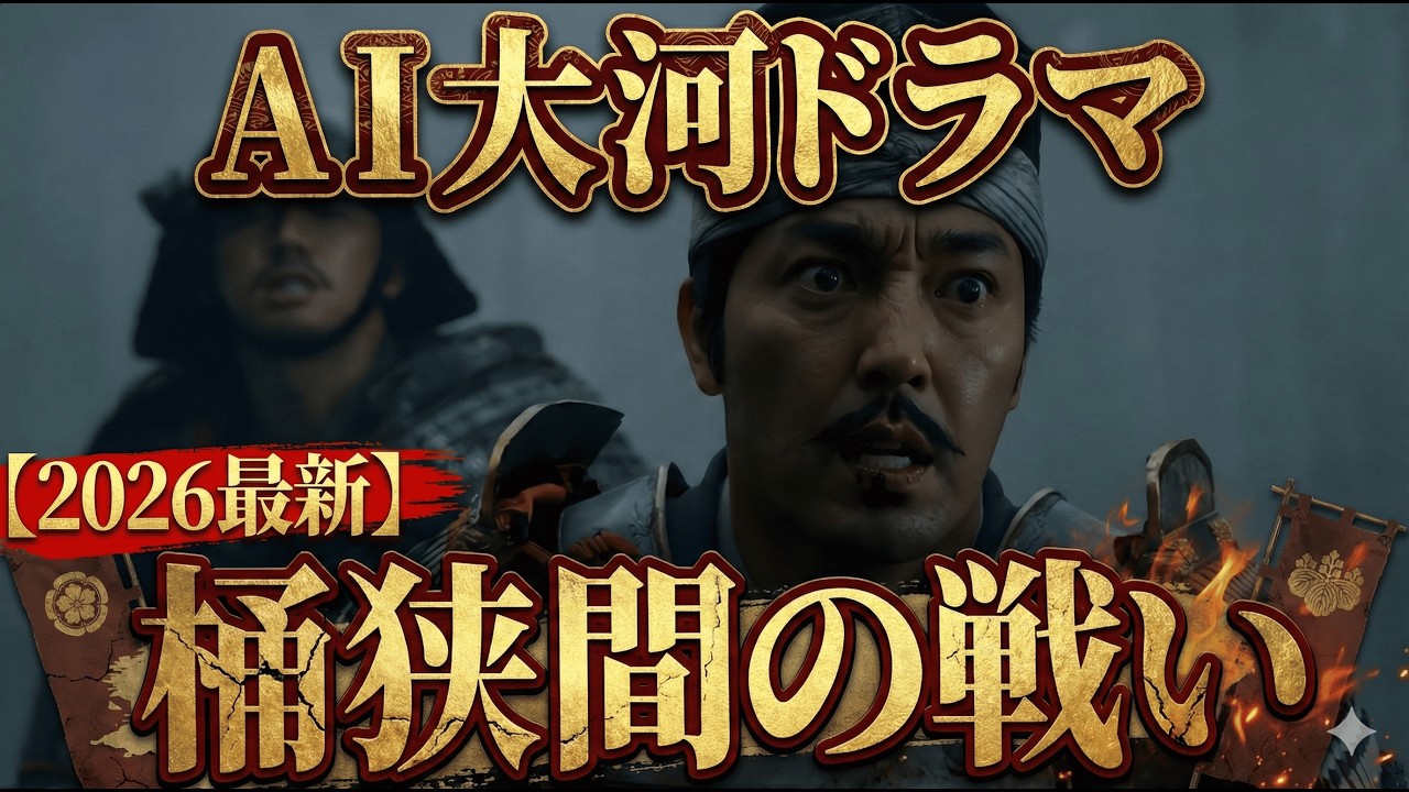 2026年最新AIで桶狭間の戦いを再現してみた。