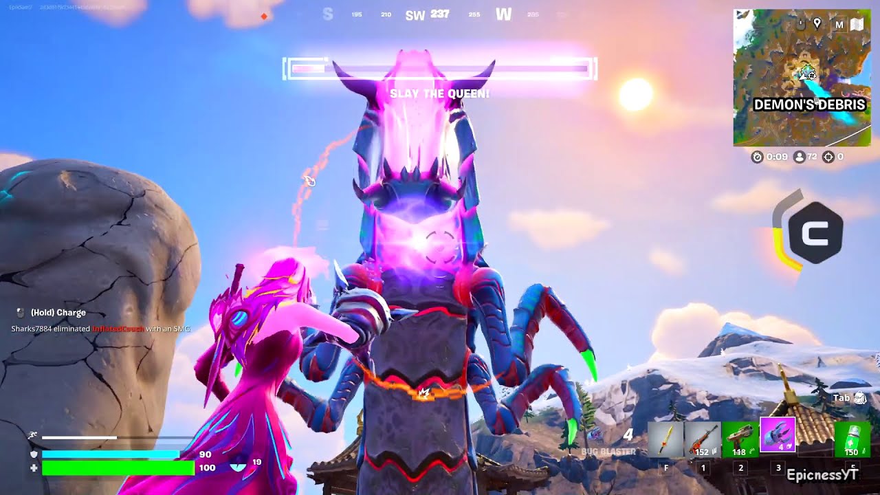 FORTNITE - HOW TO DEFEAT BOSS QUEEN BUG SURGE - GAMEPLAY PART 232 [PC HD 60FPS]