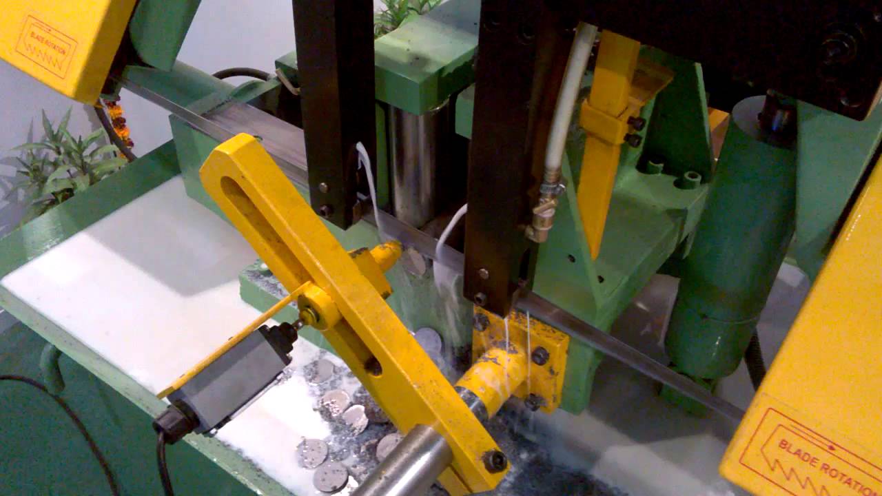 Swing type Fully Automatic Band Saw Machine Model - HFA 250 (Roller Feeder)