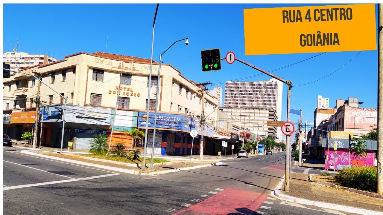 RUA 4 CENTRO GOIÂNIA | Caminhando do Plaza Inn Augustus até o Centro de Convenções | Walking Tour