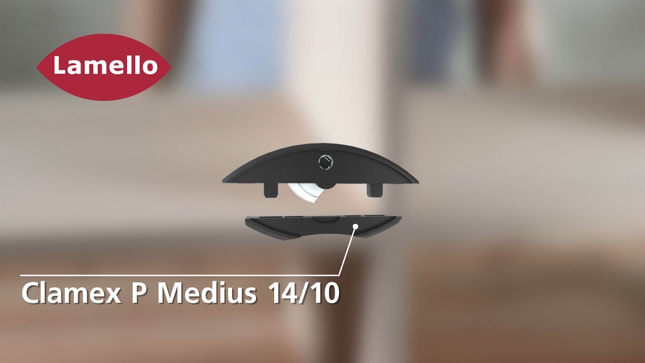 Clamex P Medius 14/10 - Élément d’assemblage démontable pour cloisons, matériaux de 16mm d’épaisseur