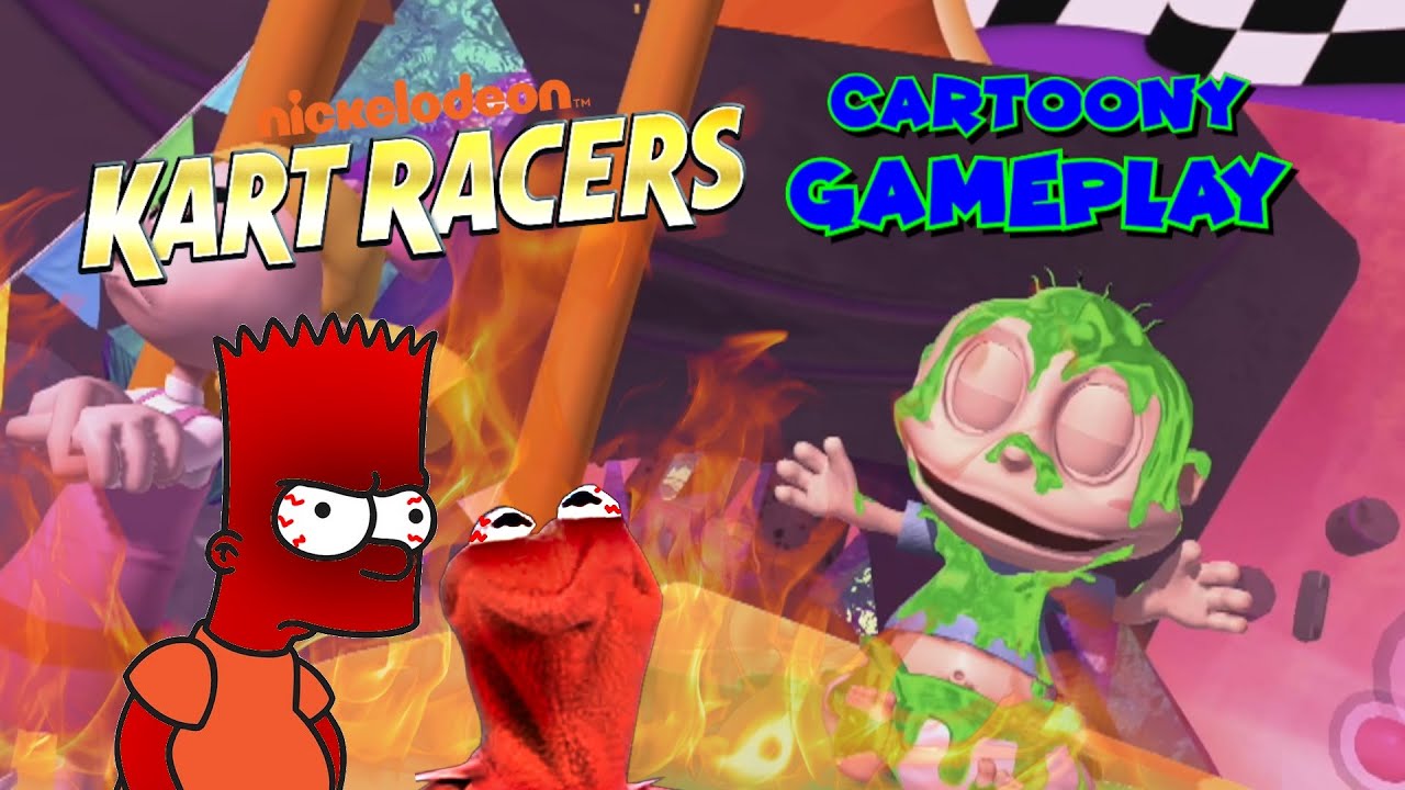 Мультяшный игровой процесс: Nickelodeon Kart Racers (ВНИМАНИЕ!)
