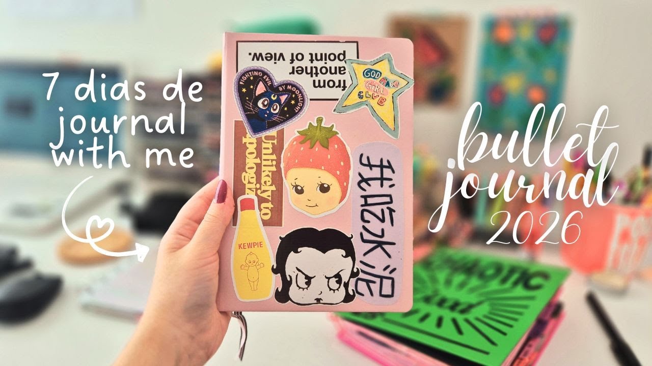 começando meu BULLET JOURNAL do zero | 7 dias criando páginas ✨