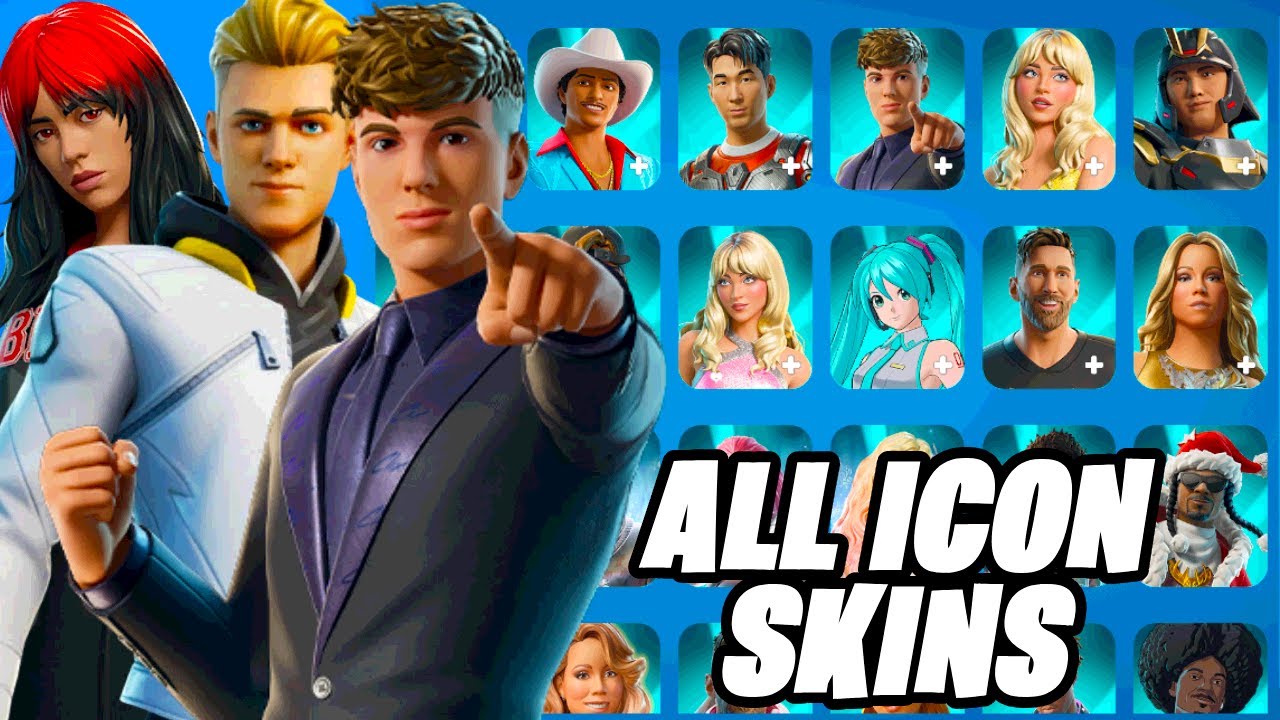Every ICON Series Skin in Fortnite HISTORY! (Updated 2025)