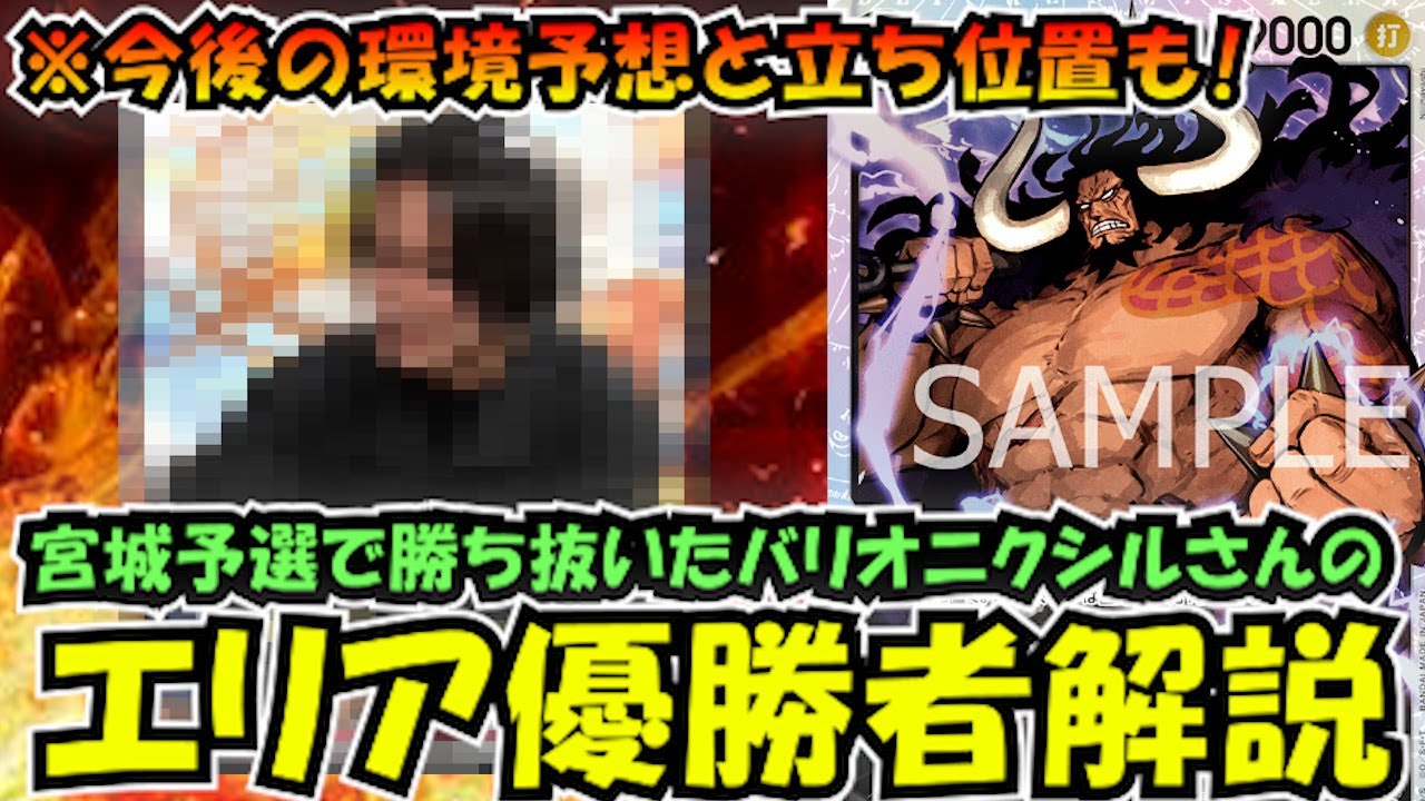 エリア予選優勝者が解説！バリオニクシルさんにルッチ解説をお願いしてみた【ワンピースカード】