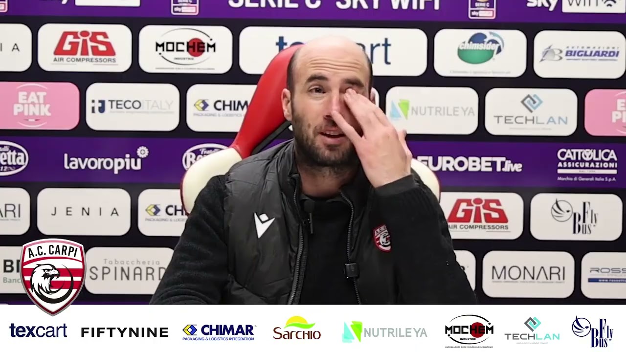 CARPI: IL COMMENTO DI MISTER STEFANO CASSANI DOPO LA VITTORIA CON IL BRA
