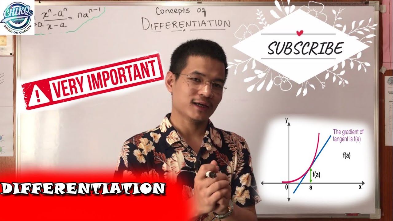 ESSENTIAL MATHEMATICAL TOOLS ||DIFFERENTIATION (Part-1)|| IN MIZO