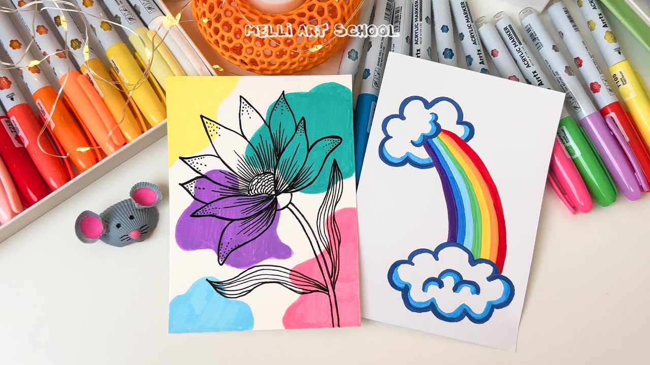 Acrylic Painting for Beginners with Arrtx Acrylic Markers