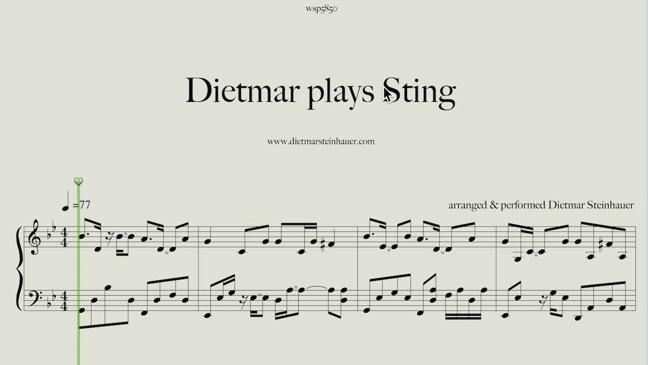 Dietmar plays Sting  - Shape of my Heart, Fragile and Fields of Gold