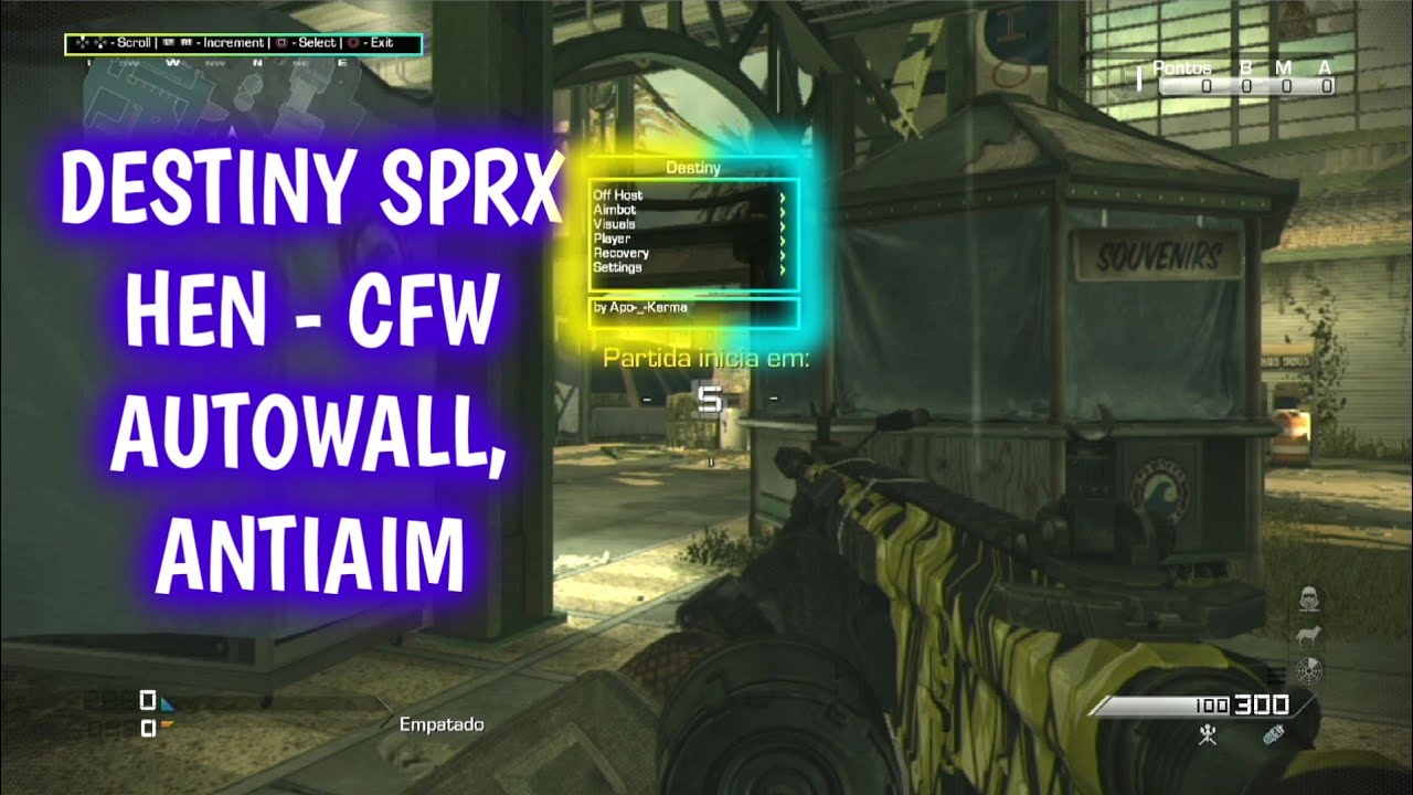 [GHOSTS/PS3/HEN/CFW] DESTINY SPRX NON HOST - HEN CFW - AUTOWALL, ANTIAIM 🔥⚡