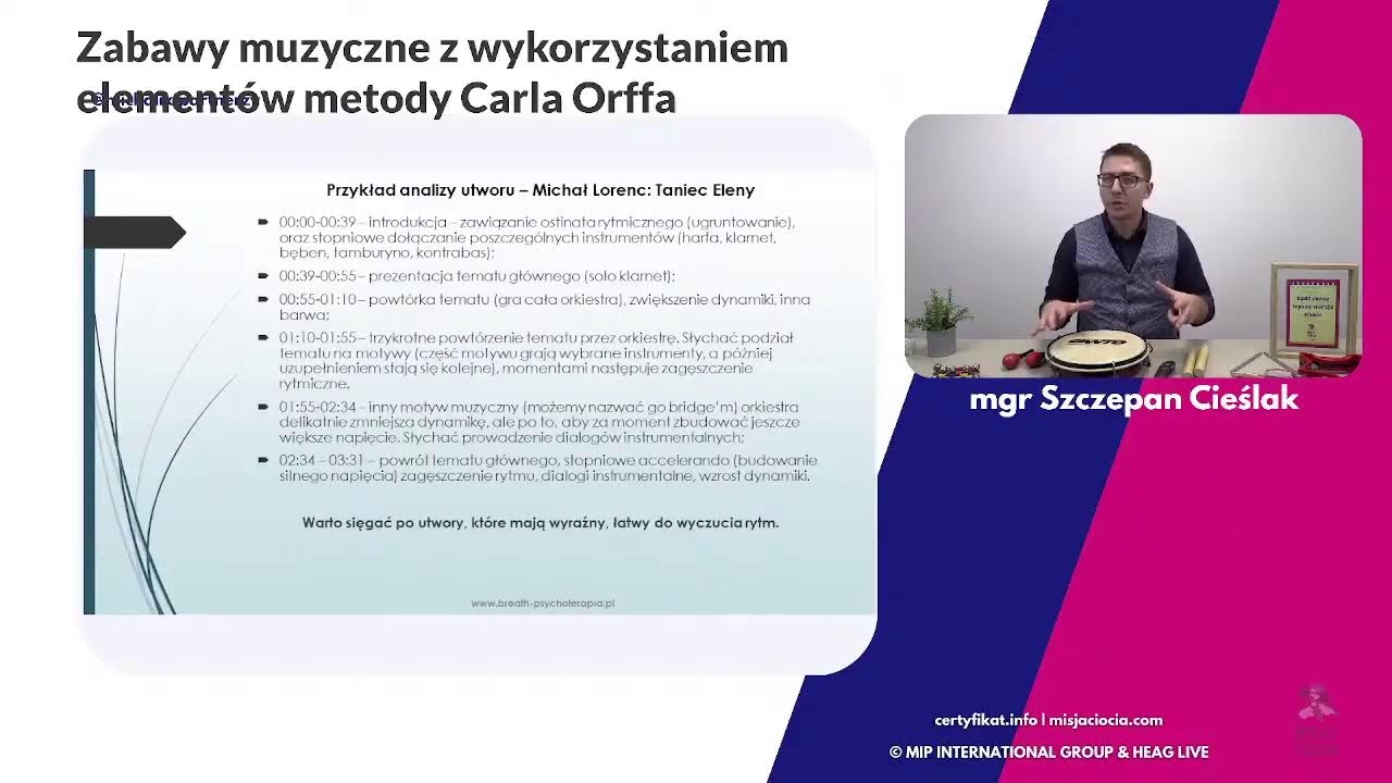 Zabawy muzyczne z wykorzystaniem elementów metody Carla Orffa