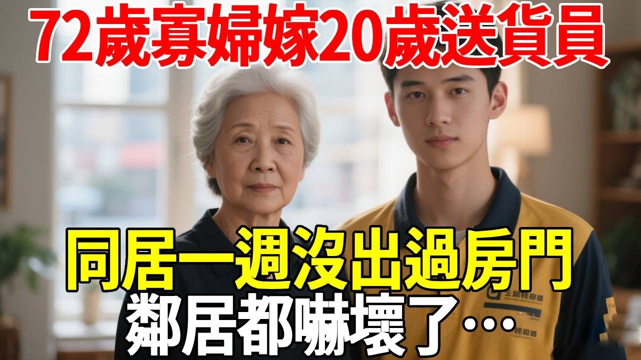 72歲寡婦嫁20歲送貨員，同居一週沒出過房門，鄰居都嚇壞了…#蝴蝶飛飛 #民間故事 #奇聞趣事 #古代小說#懸疑#老年情感