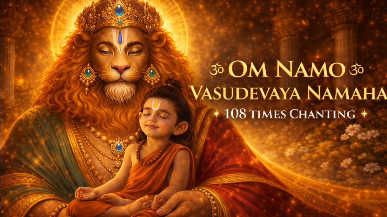 OM NAMO VASUDEVAYA 🕉️ | 108 Times Chanting for Peace, Protection & Divine Blessings