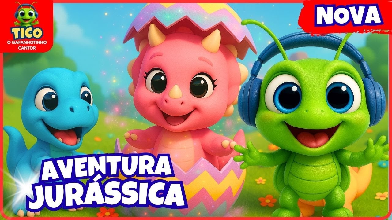 🦕🌈 ⭐Tico Descobre um Ovo Gigante! 🥚✨ Veja Quem Nasce na Turma Dina Baby!
