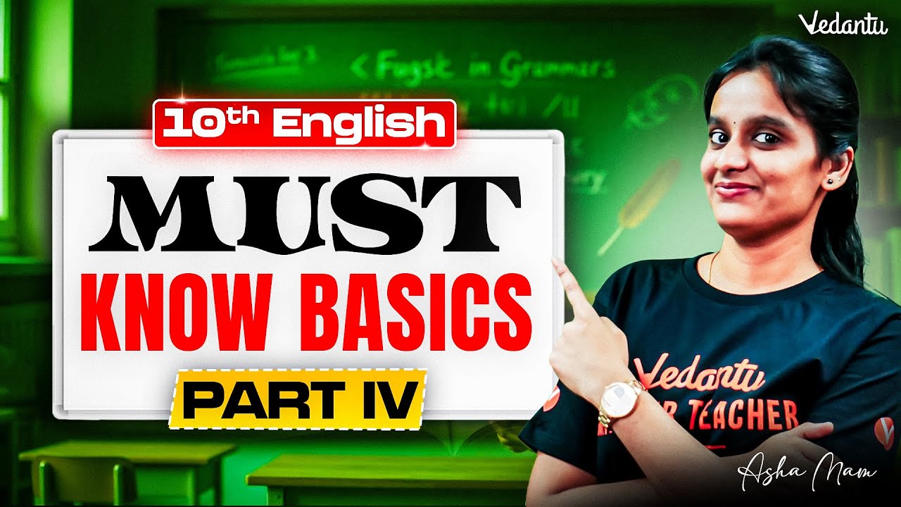 10th English | Must Know Basics Part 4 | State Board | Asha Ma'am
