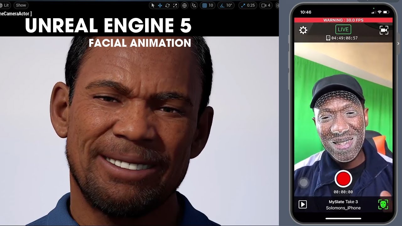 Unreal Engine 5 Early Access ~ Testing MetaHuman Facial Animation with Live Link Face + iPhone X