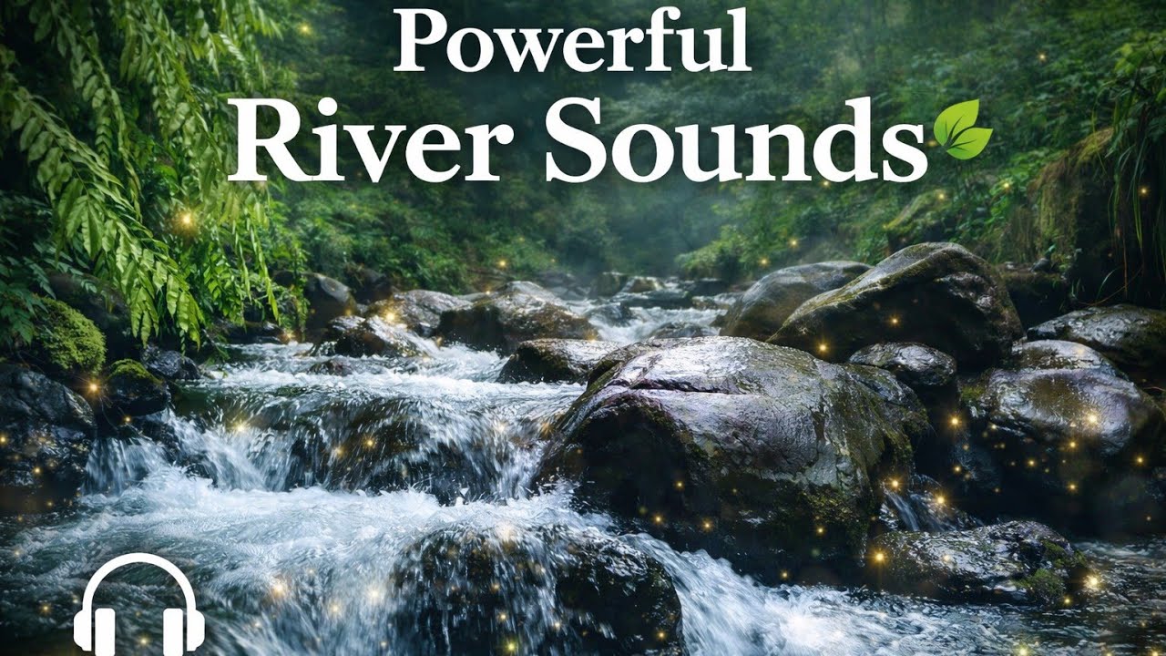Relaxing Forest River Sounds 🌿 Natural Water Flow for Sleep, Study & Meditation