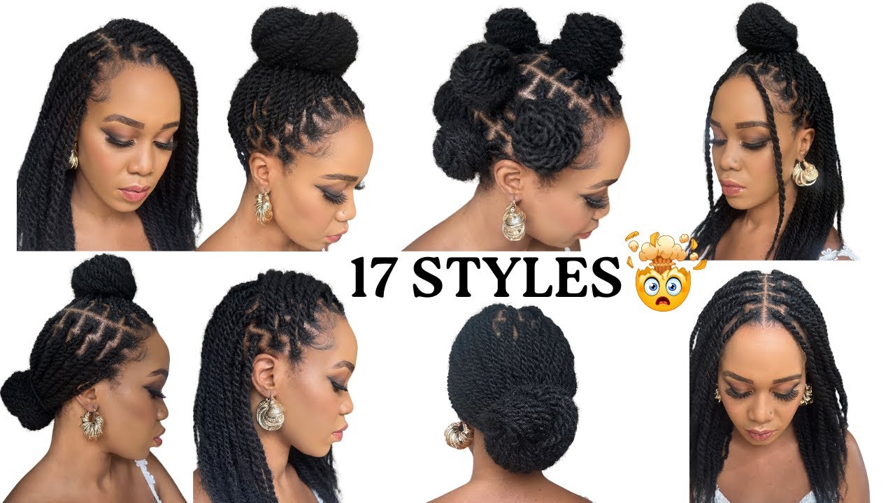 🔥 17 WAYS TO STYLE TWISTS /BOX BRAIDS / BEGINNER FRIENDLY /Protective Style / Tupo1