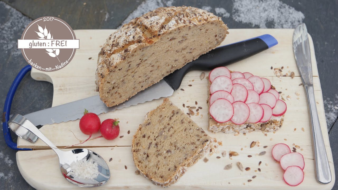 WAHNSINNIG leckeres Brot Körnerkruste / laktosefrei / vegan / glutenfrei backen mit Nadine