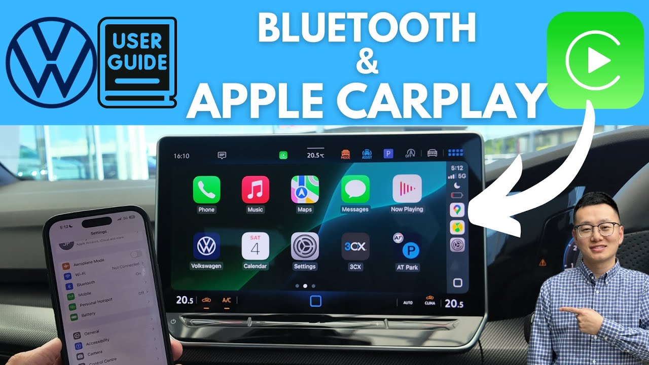 Volkswagen Tutorial - How to Connect Wireless Apple CarPlay & Bluetooth