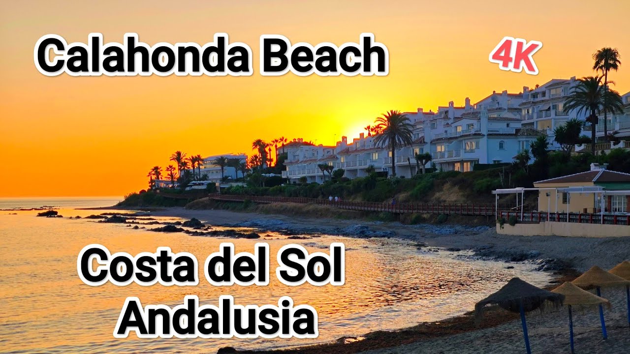 Playa de Calahonda, Costa del Sol, Andalusia, Spain - 4K