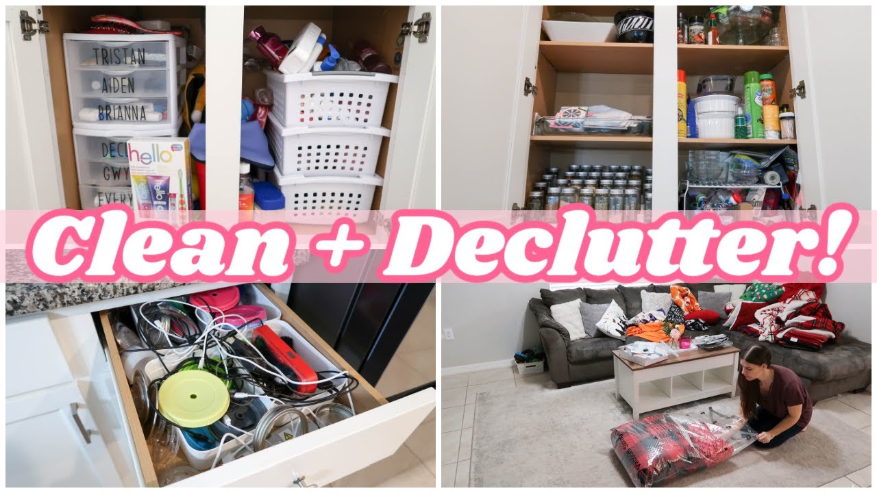 CLEAN, DECLUTTER, + ORGANIZE WITH ME | WHOLE HOUSE CLEAN WITH ME