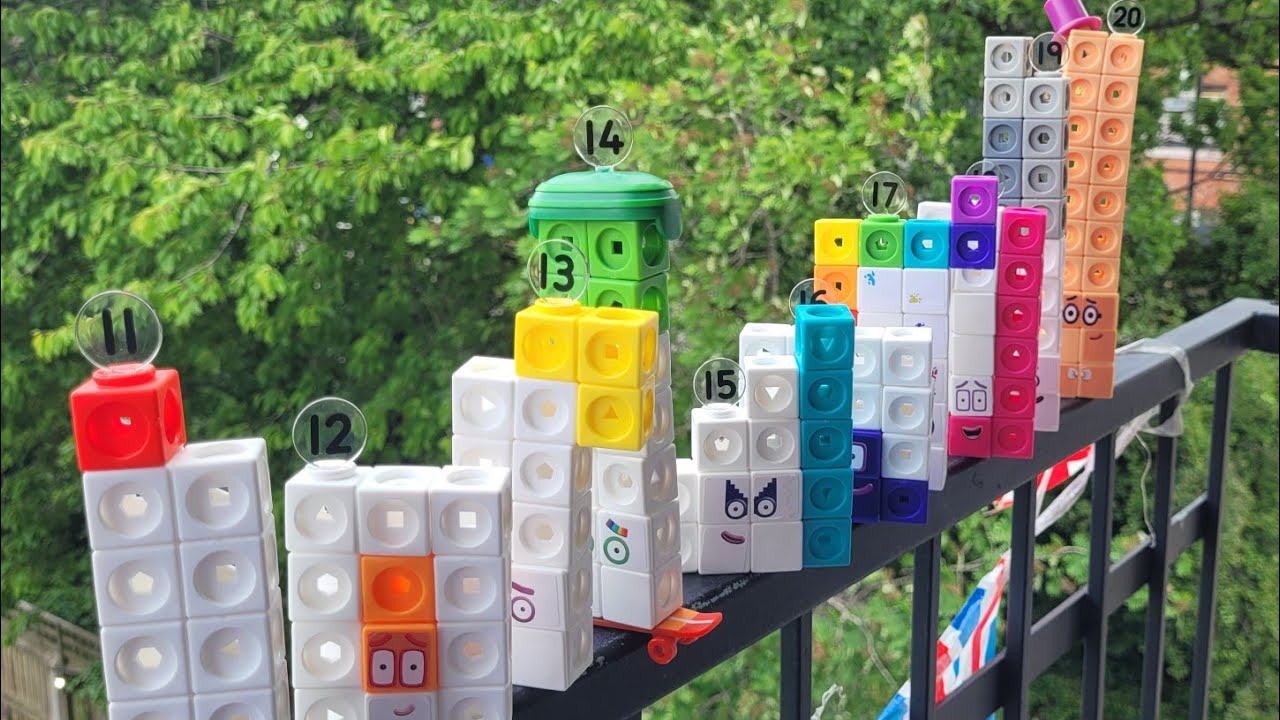Mathlink Cubes Numberblocks 11 to 20 | Unboxing & Building with Cards | With Arham Ejaz