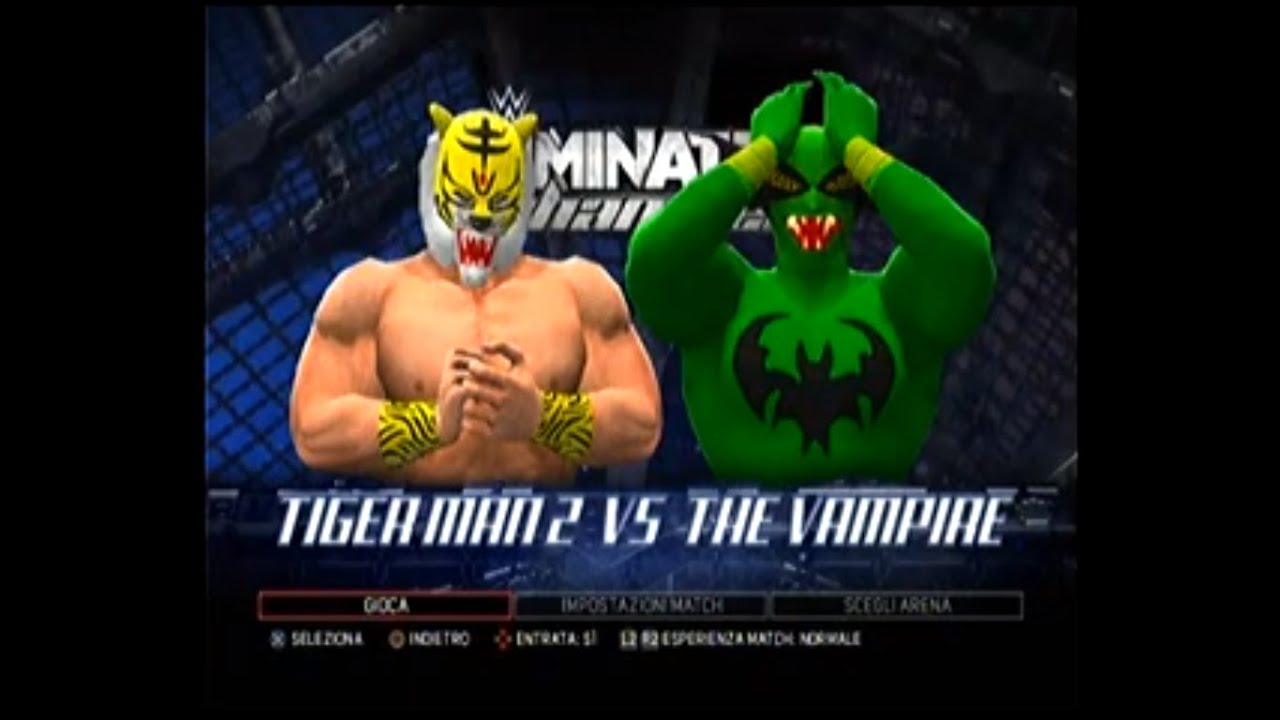 Uomo Tigre PS3 Uomo Tigre 2 VS Vampiro WWE W2K17