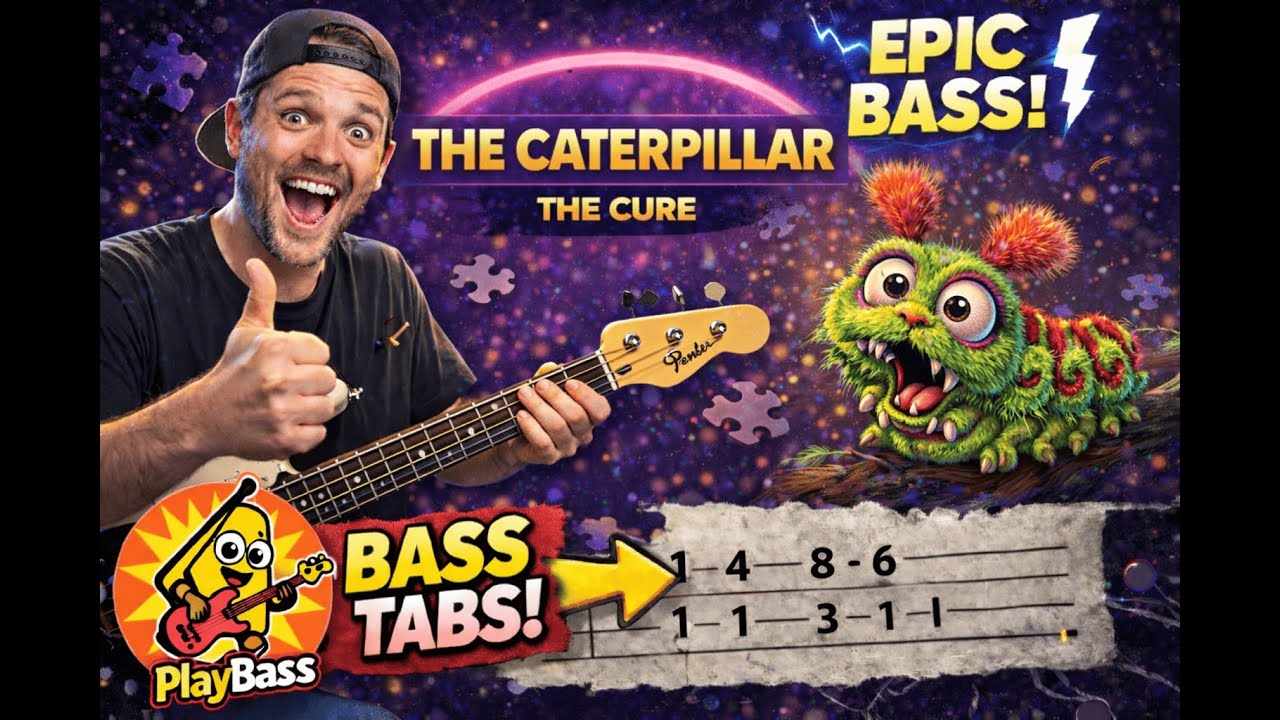 The Caterpillar - The Cure (Bass Cover + Tabs)