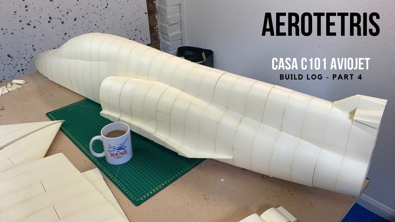 Aerotetris CASA C101 Aviojet Build Log Part 4 - More glueing!
