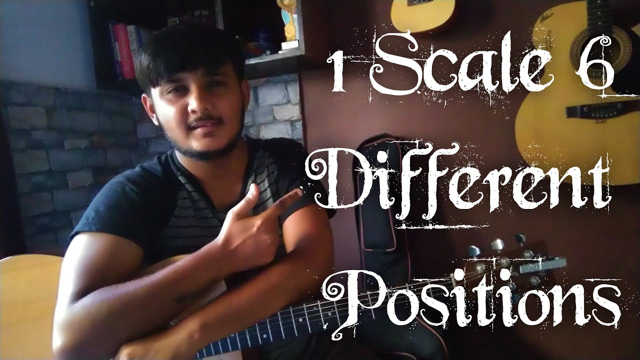 One Major Scale 6 Different Positions | C Major Scale | Guitar basics