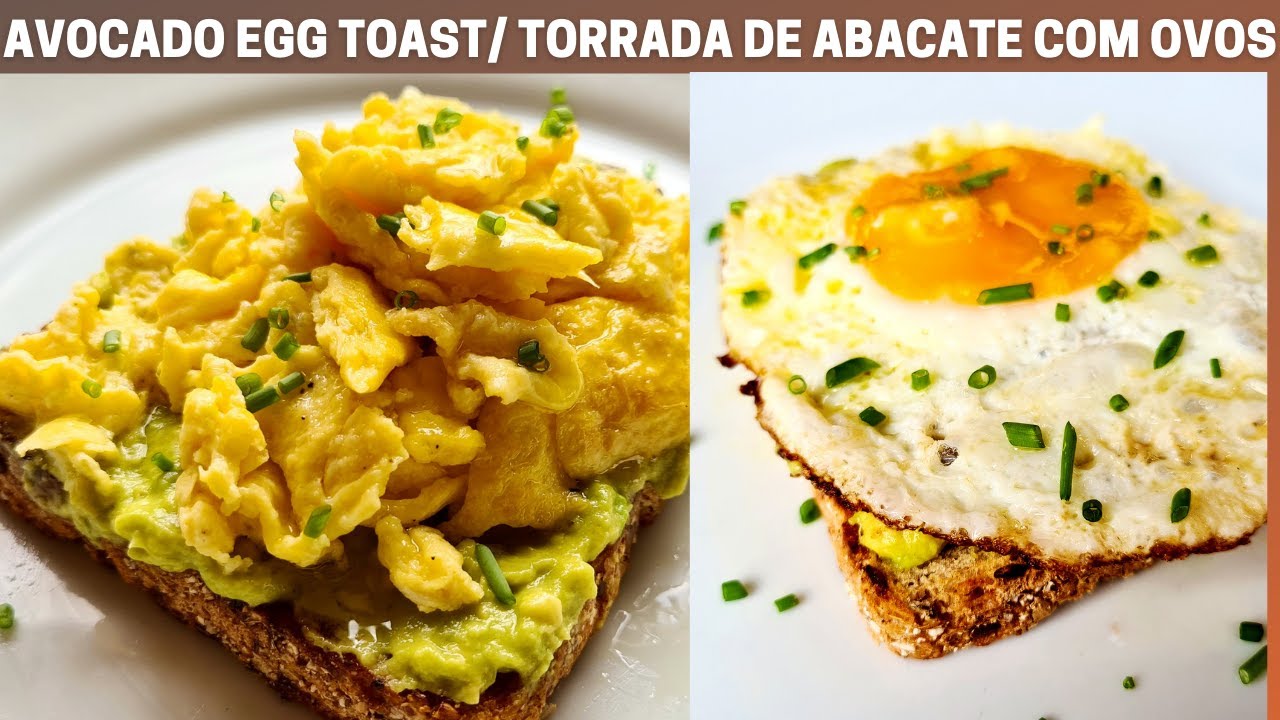 Como fazer uma deliciosa torrada de abacate com ovos💖 AVOCADO EGG TOAST