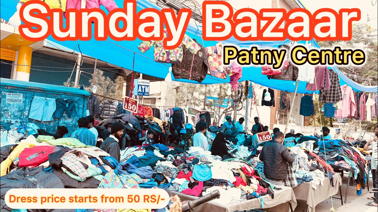 Sunday Bazaar 👕👚| Sunday Market | Patny, Paradise Secunderabad | Hyderabad @WhereverWhateverbyRam