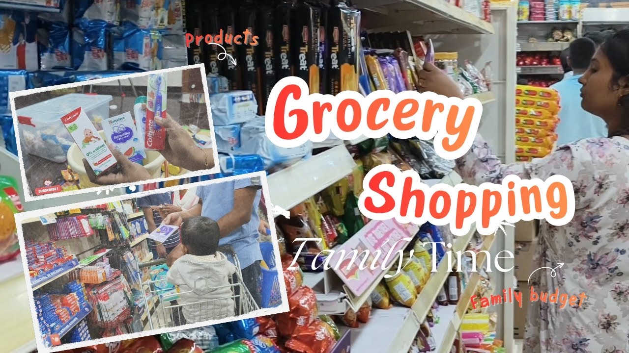Monthly Grocery Shopping with Family | Budget & Home Essentials #MonthlyGrocery #FamilyVlog 