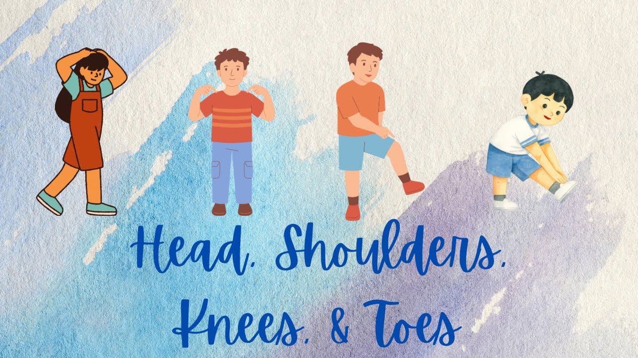 Head Shoulders Knees & Toes | @JaneSingAlongs Nursery Rhymes | Kids Music