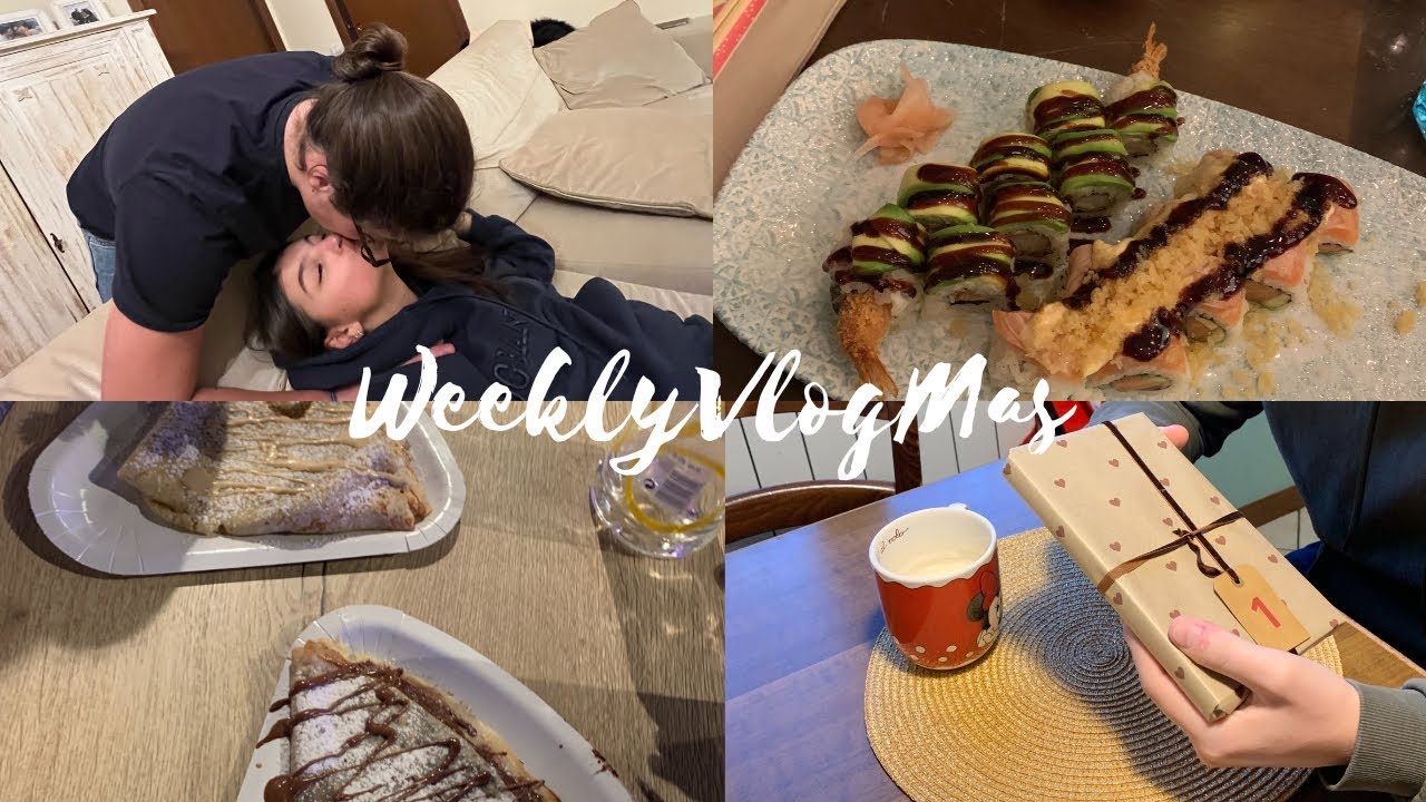 VLOGMAS 1: Impacchettiamo i regali, Calendario dall'avvento & Andiamo al sushi | Valeria Martinelli