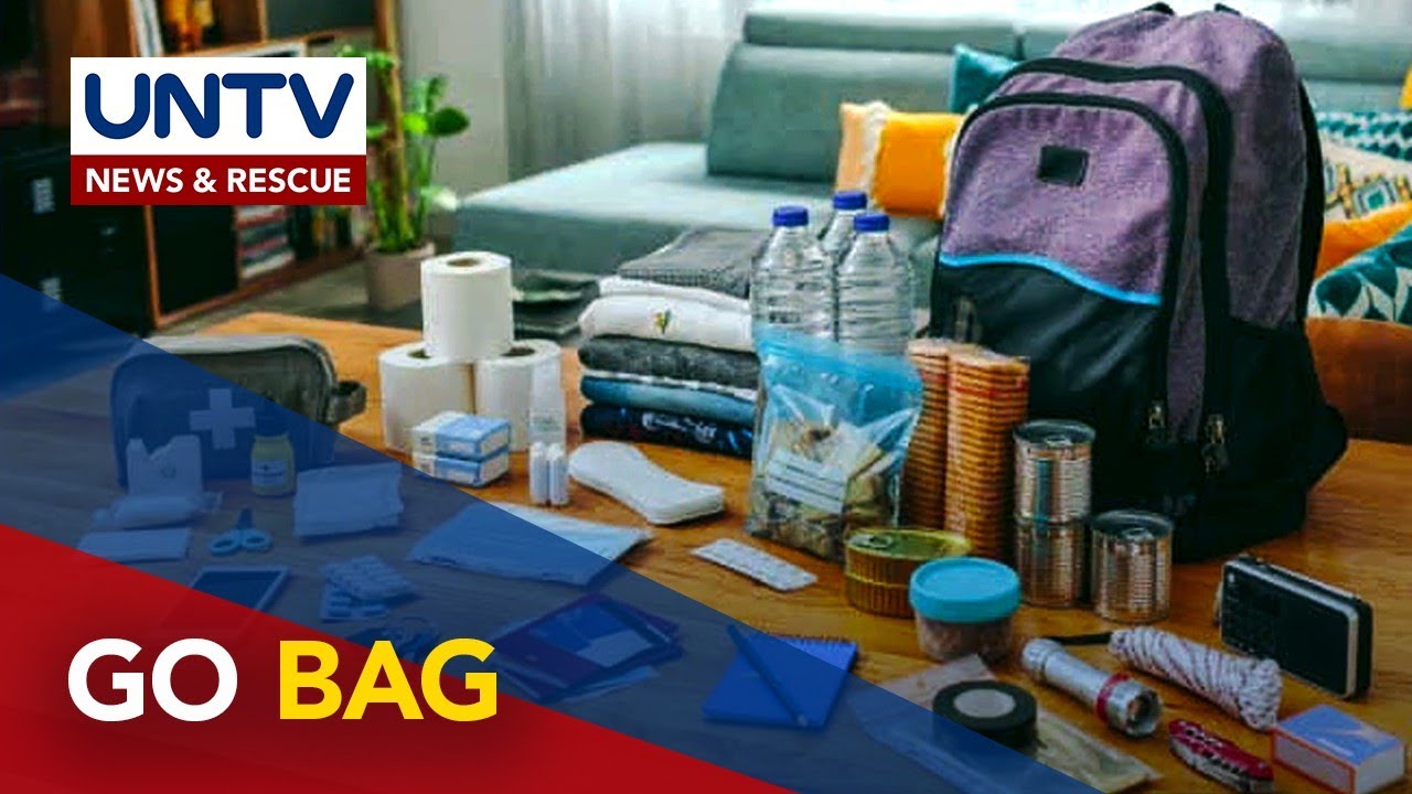ALAMIN: Bakit mahalaga na may 'GO BAG' ang isang indibidwal?