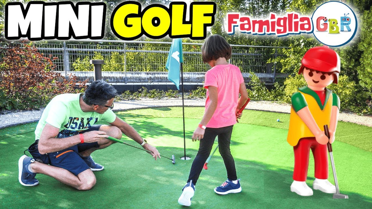 GIOCHIAMO A MINI GOLF al Parco Divertimenti con Matilde e Nicolò