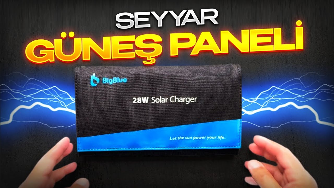 Seyyar güneş paneli! 10 binlik powerbank'i ne kadar zamanda şarj etti?