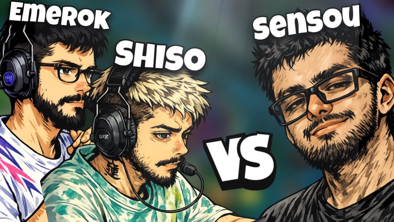 SHISO & EMEROK VS SENSOU! WILD RIFT HIGH ELO