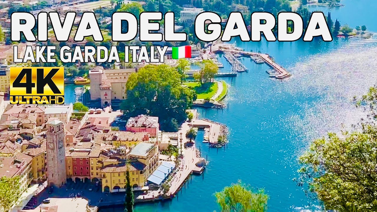 RIVA DEL GARDA, LAKE GARDA ITALY CITY CENTER WALKING TOUR 4K UHD