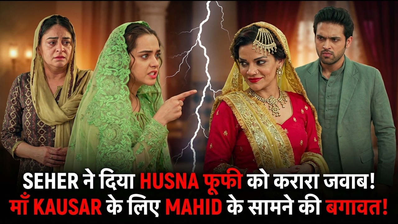 SEHER ने दिया HUSNA फूफी को करारा जवाब! माँ KAUSAR के लिए MAHID के सामने की बगावत!#seherhonekohai