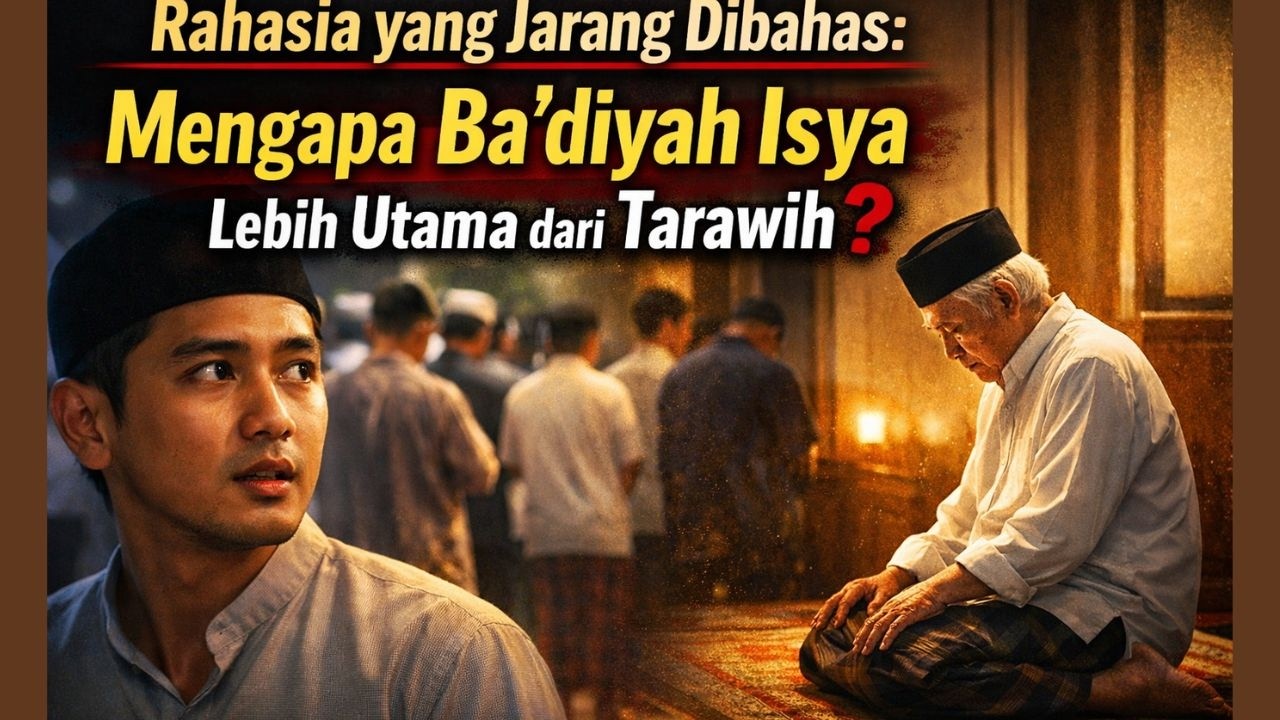 Rahasia yang Jarang Dibahas. Mengapa Ba’diyah Isya Lebih Utama dari Tarawih.